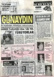 Günaydın Gazetesi Promasyon Poşeti (Naylon Gazete) 1980-Ev Kadınları Atletizm Rekortmeni GZ45814 - 2