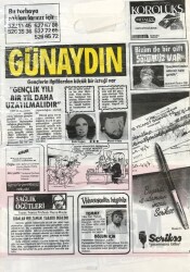 Günaydın Gazetesi Promasyon Poşeti (Naylon Gazete) 1980-Gençlik Yılı Bir Yıl Daha Uzatılmalıdır GZ45809 - 1