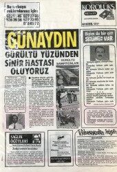 Günaydın Gazetesi Promasyon Poşeti (Naylon Gazete) 1980-Gürültü Yüzünden Sinir Hastası Oluyoruz GZ45810 - 1