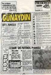 Günaydın Gazetesi Promasyon Poşeti (Naylon Gazete) 1980-İzmirde Futbol Paniği GZ45820 - 2