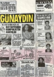 Günaydın Gazetesi Promasyon Poşeti (Naylon Gazete) 1980-Kızı Sayesinde Vampirlikten Kurtuldu GZ45824 - 1