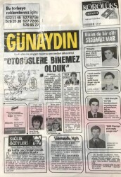 Günaydın Gazetesi Promasyon Poşeti (Naylon Gazete) 1980-Otobüslere Binemez Olduk GZ45812 - 2