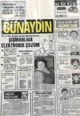 Günaydın Gazetesi Promasyon Poşeti (Naylon Gazete) 1980 - Şişmanlığa Elektronik Çözüm GZ45829 - 2