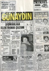 Günaydın Gazetesi Promasyon Poşeti (Naylon Gazete) 1980 - Şişmanlığa Elektronik Çözüm GZ45829 - 1