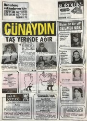 Günaydın Gazetesi Promasyon Poşeti (Naylon Gazete) 1980-Taş Yerinde Ağır GZ45807 - 2