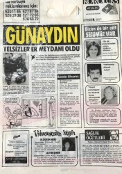 Günaydın Gazetesi Promasyon Poşeti (Naylon Gazete) 1980-Telsizler Er Meydanı Oldu GZ45813 - 2