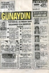Günaydın Gazetesi Promasyon Poşeti (Naylon Gazete) 1980-Vatandaş Ali İhsan dan Kalkınma İçin Öneriler Paketi GZ45819 - 1