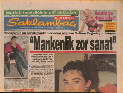 Günaydın Gazetesi Saklambaç Ek 11 Kasım 1989 - Hülya Koçyiğit , Hayatının Rolüne Hazırlanıyor - Michael Jackson Umduğunu Bulamadı GZ126357 - 1