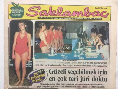 Günaydın Gazetesi Saklambaç Eki 1 Ocak 1981 - Güzeli Seçebilmek İçin Jüri Ter Döktü GZ50663 - 1