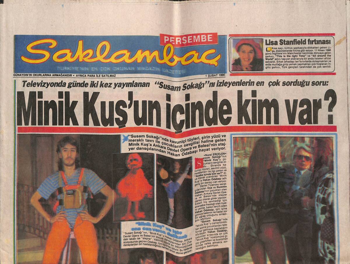 Günaydın Gazetesi Saklambaç Eki 1 Şubat 1990 - MFÖ'Nün 90 Bombası - Neşe Aksoy'un Meyve Rejimi! GZ142259 - 1