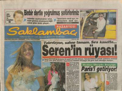 Günaydın Gazetesi Saklambaç Eki 10 Eylül 1990 - Seren Serengilin Rüyası GZ114444 - 1