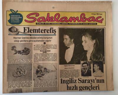 Günaydın Gazetesi Saklambaç Eki 10 Ocak 1982 - İngiliz Sarayının Hızlı Gençleri GZ18100 - 1
