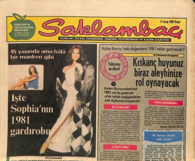 Günaydın Gazetesi Saklambaç Eki - 11 Ocak 1981 - İşte Sophianın Gardırabu GZ110175 - 1