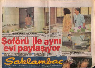 Günaydın Gazetesi Saklambaç Eki 12 Haziran 1988 - Bülent Ersoy Kadınlarla Hiç İlişkim Olmadı GZ63439 - 1