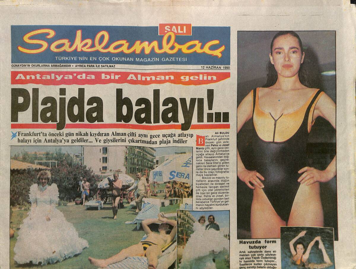 Günaydın Gazetesi Saklambaç Eki 12 Haziran 1990 - Mustafa Topaloğlu'nun Gözüyle Avustralya GZ152420 - 1