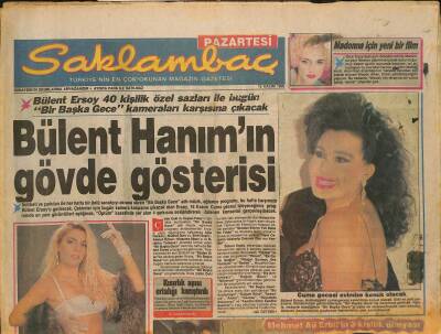 Günaydın Gazetesi Saklambaç Eki 12 Kasım 1990 - Bülent Ersoyun Gövde Gösterisi - Harika Avcının Çirkin Hayranı GZ128018 - 1