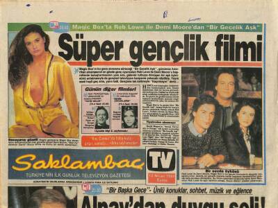 Günaydın Gazetesi Saklambaç Eki 12 Nisan 1991 - Alpaydan Duygu Seli GZ114545 - 1