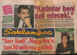 Günaydın Gazetesi Saklambaç Eki 13 Aralık 1987 - İbrahim Tatlıses Kadınlar Beni Deli Edecek GZ63386 - 1