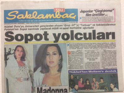 Günaydın Gazetesi Saklambaç Eki 14 Ağustos 1990 - Nukhet Duru,Sopot Yolcuları GZ27308 - 1
