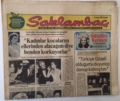 Günaydın Gazetesi Saklambaç Eki 14 Aralık 1981 - Güzeller Kervanı Aydan Şener 2 Röportaj GZ18098 - 1