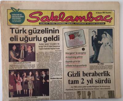Günaydın Gazetesi Saklambaç Eki 16 Kasım 1981 - Aydan Şenerin Londra da Açtığı Türk El İşleri Sergisine İngiliz Kadınlar Hayran Kaldı GZ18116 - 1