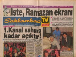 Günaydın Gazetesi Saklambaç Eki 16 Mart 1991 - İşte Ramazan Ekranı,Zeki Alasya Metin Akpınar GZ63253 - 1