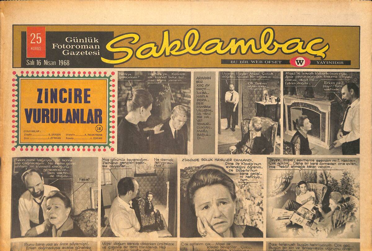 Günaydın Gazetesi Saklambaç Eki 16 Nisan 1968 - Hayley Mills , Babasından Yaşlı Aşığı İle Evlenecek GZ157625 - 1