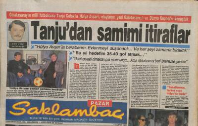Günaydın Gazetesi Saklambaç Eki 17 Haziran 1990 - Tanjudan Samimi itiraflar GZ113912 - 1