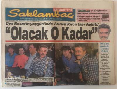 Günaydın Gazetesi Saklambaç Eki 18 Şubat 1989 - Oya Başarın Doğum Gününde Levent Kırca Tam Dağıttı GZ20548 - 1