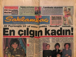 Günaydın Gazetesi Saklambaç Eki 19 Aralık 1989 - En Çılgın Kadın GZ63457 - 2