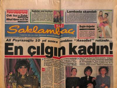 Günaydın Gazetesi Saklambaç Eki 19 Aralık 1989 - En Çılgın Kadın GZ63457 - 2