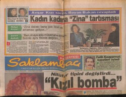 Günaydın Gazetesi Saklambaç Eki 19 Kasım 1990 - Suna Yıldızoğlundan Delik Deşik Şov GZ63465 - 2