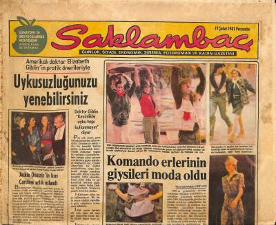 Günaydın Gazetesi Saklambaç Eki 19 Şubat 1981 - Raquel Welch Bir Film Şirketinden 250 Milyon Lira Tazminat İstiyor GZ92118 - 1