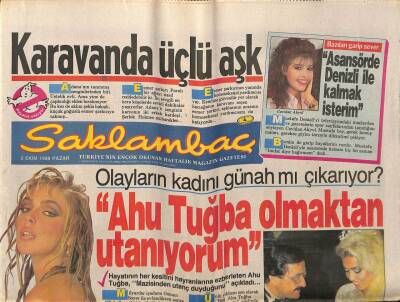 Günaydın Gazetesi Saklambaç Eki 2 Ekim 1988 - Orhan Gencebaya Mektup Yağıyor GZ63443 - 1