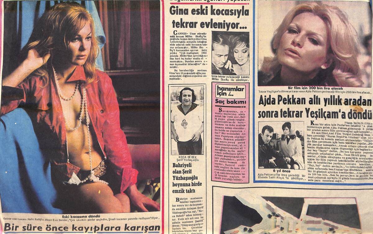 Günaydın Gazetesi Saklambaç Eki 2 Temmuz 1972 - Ajda Pekkan Altı Yıl Sonra Yeşilçam'a Döndü - Küçük Yıldız Sezercik Artistleri Pes Ettirdi GZ156530 - 2