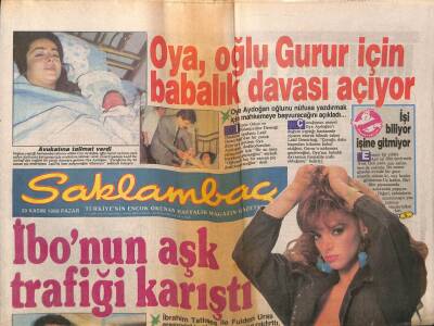 Günaydın Gazetesi Saklambaç Eki 20 Kasım 1988 - İbrahim Tatlısesin Aşk Trafiği Karıştı GZ63440 - 2