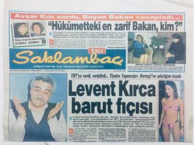 Günaydın Gazetesi Saklambaç Eki 20 Kasım 1990 - Levent Kırca Barut Fıçısı GZ42386 - 1