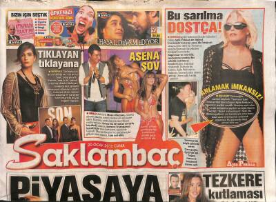 Günaydın Gazetesi Saklambaç Eki 20 Ocak 2012 - Ünlü Türkücü Murat Kurşun , Önceki Akşam Marka İsimli Mekanda Sahneye Çıktı GZ116804 - 1