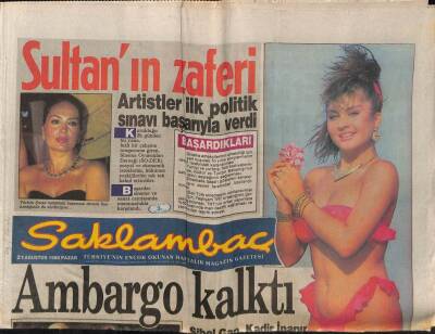 Günaydın Gazetesi Saklambaç Eki 21 Ağustos 1988 - Türkan Şorayın Zaferi GZ63447 - 1
