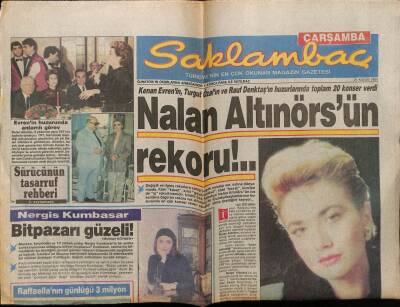 Günaydın Gazetesi Saklambaç Eki 21 Kasım 1990 - Nalan Altınörsün Rekoru GZ75596 - 1