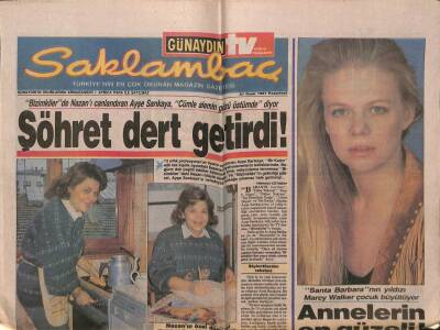 Günaydın Gazetesi Saklambaç Eki 21 Ocak 1991 - Ayşe Sarıkaya Şöhret Dert Getirdi GZ63464 - 1