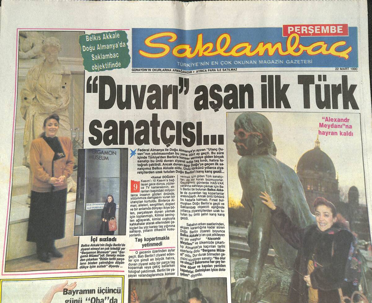 Günaydın Gazetesi Saklambaç Eki 22 Mart 1990 - Kadir İnanır Acı Konuştu! - Bayramlık Seren Serengil GZ142467 - 1