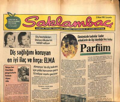 Günaydın Gazetesi Saklambaç Eki 22 Nisan 1981 - Diş Hastalıkları Dünya Ülkelerini Tehdit Ediyor GZ63331 - 1