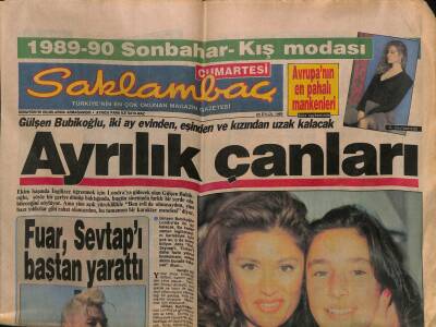 Günaydın Gazetesi Saklambaç Eki 23 Eylül 1989 - - Gülşen Bubikoğlu , İki Ay Evinden , Eşinden Ve Kızından Uzak Kalacak GZ113603 - 1