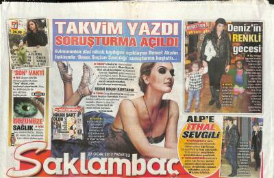 Günaydın Gazetesi Saklambaç Eki 23 Ocak 2012 - Demet Akalın Hakkında Basın Suçları Savcılığı Soruşturma Başlattı... GZ113040 - 1