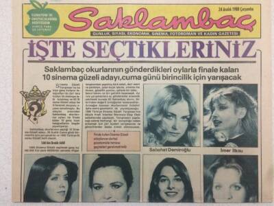 Günaydın Gazetesi Saklambaç Eki 24 Aralık 1980 - 10 Sinema Güzeli Adayı GZ50691 - 1