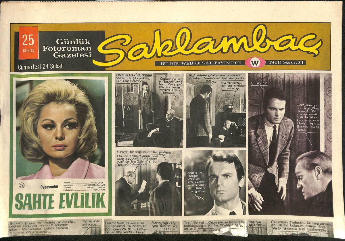 Günaydın Gazetesi Saklambaç Eki 24 Şubat - Muhterem Nur Kendi Hayatını Oynadı GZ158026 - 1
