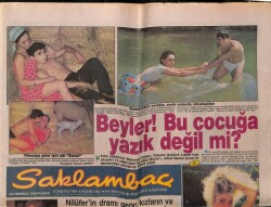 Günaydın Gazetesi Saklambaç Eki 24 Temmuz 1988 - Ahu Tuğba 5. Kocaya Soyundu GZ63451 - 1