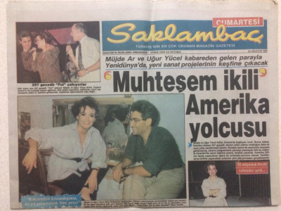 Günaydın Gazetesi Saklambaç Eki 25 Ağustos 1990 - Müjde Ar,Uğur Yücel Amerika Yolcusu GZ27306 - 1