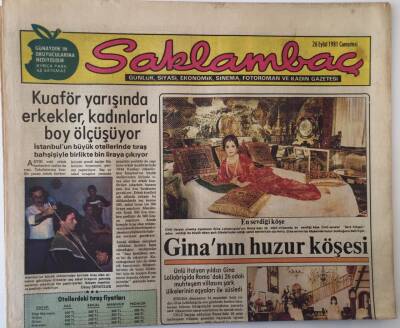 Günaydın Gazetesi Saklambaç Eki 26 Eylül 1981 - Kuaför Yarışında Erkekler, Kadınlarla Boy Ölçüşüyor GZ18111 - 1